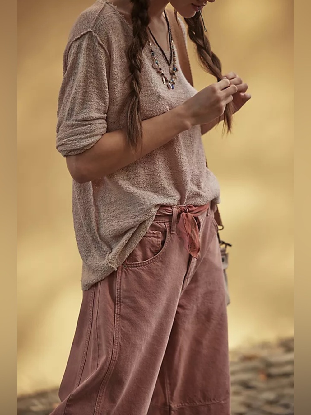 Free People tee shirt sandy top